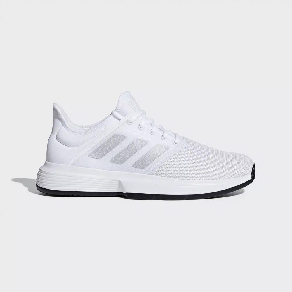 Adidas GameCourt Zapatillas De Tenis Blancos Para Hombre (MX-11905)